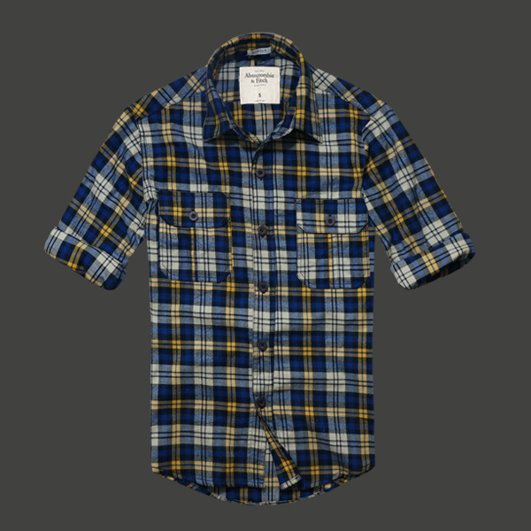 Abercrombie Fitch Hombres Plaid Camisa AF6983